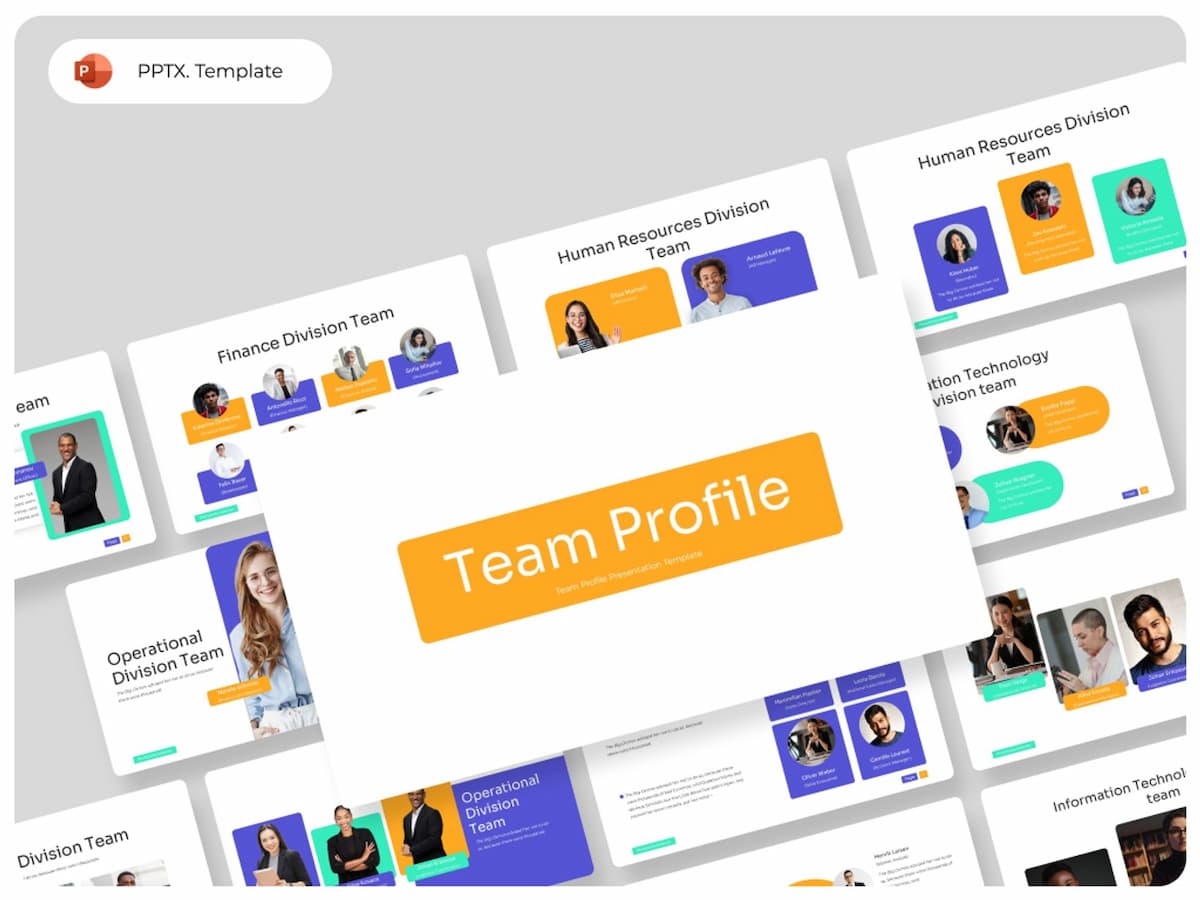 Team Profile - PowerPoint Presentation Template 