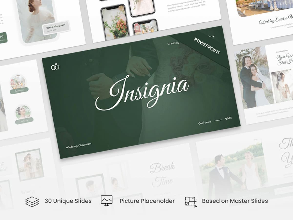 Insignia- Wedding Organizer PowerPoint Template