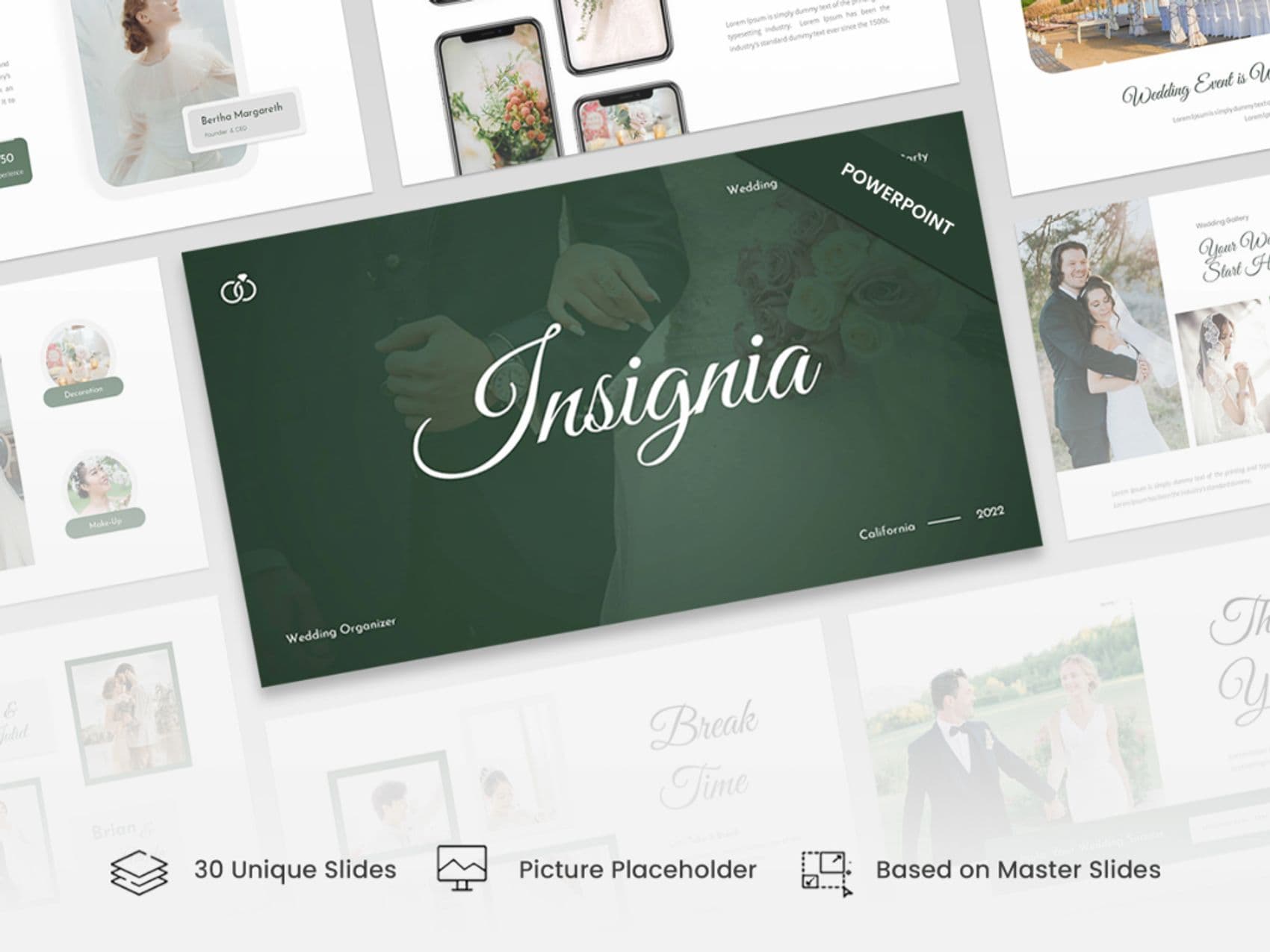 Insignia- Wedding Organizer PowerPoint Template