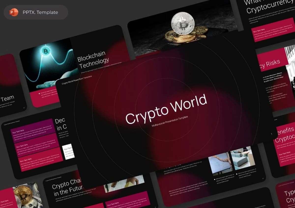 Crypto World PowerPoint Presentation Template 