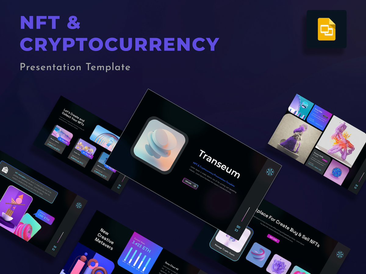 Transeum - NFT & Cryptocurrency Google Slides 