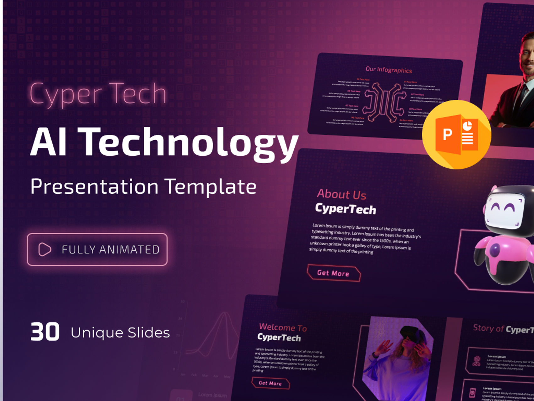 AI Technology - PowerPoint Presentation Template
