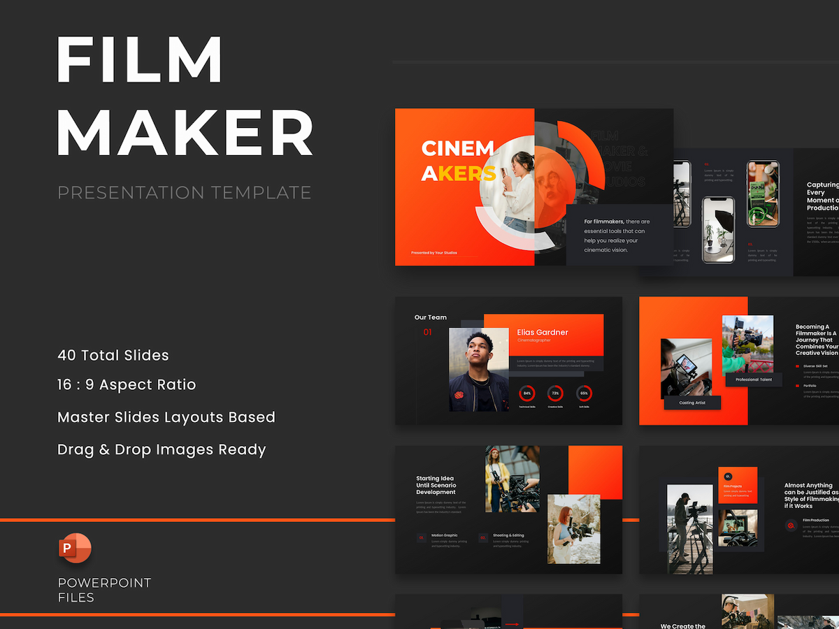 Cinemakers -Film Maker & Movies Studio PowerPoint 