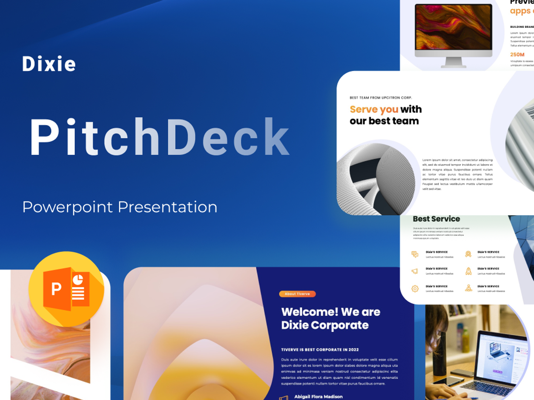 Dixie- Pitch Deck PowerPoint Presentation Template