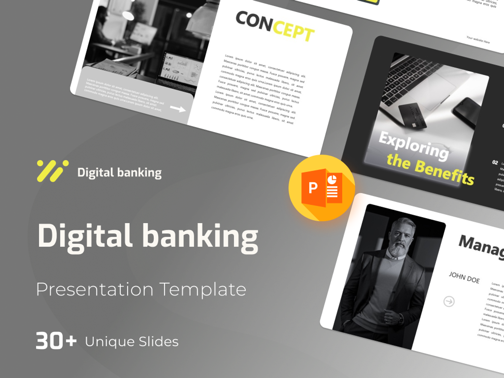 Digital Banking PowerPoint Presentation Template