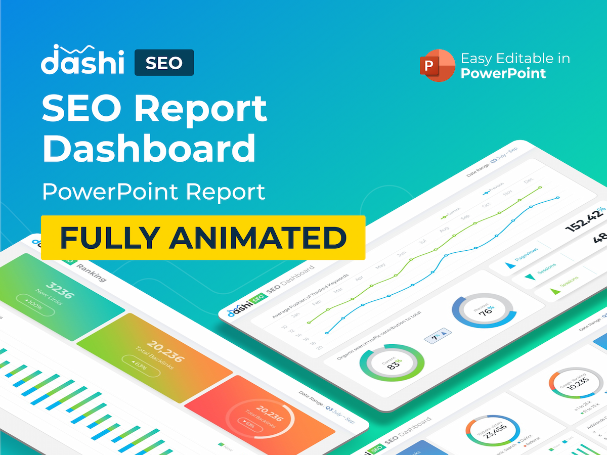 Dashi- SEO Dashboard Report PowerPoint Template