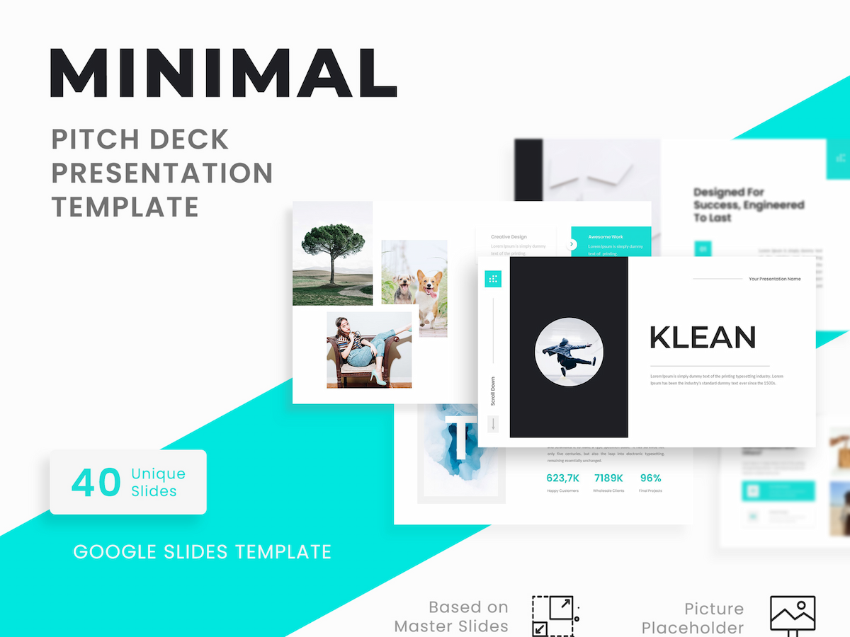 Klean – Minimal Pitch Deck Google Slides Template