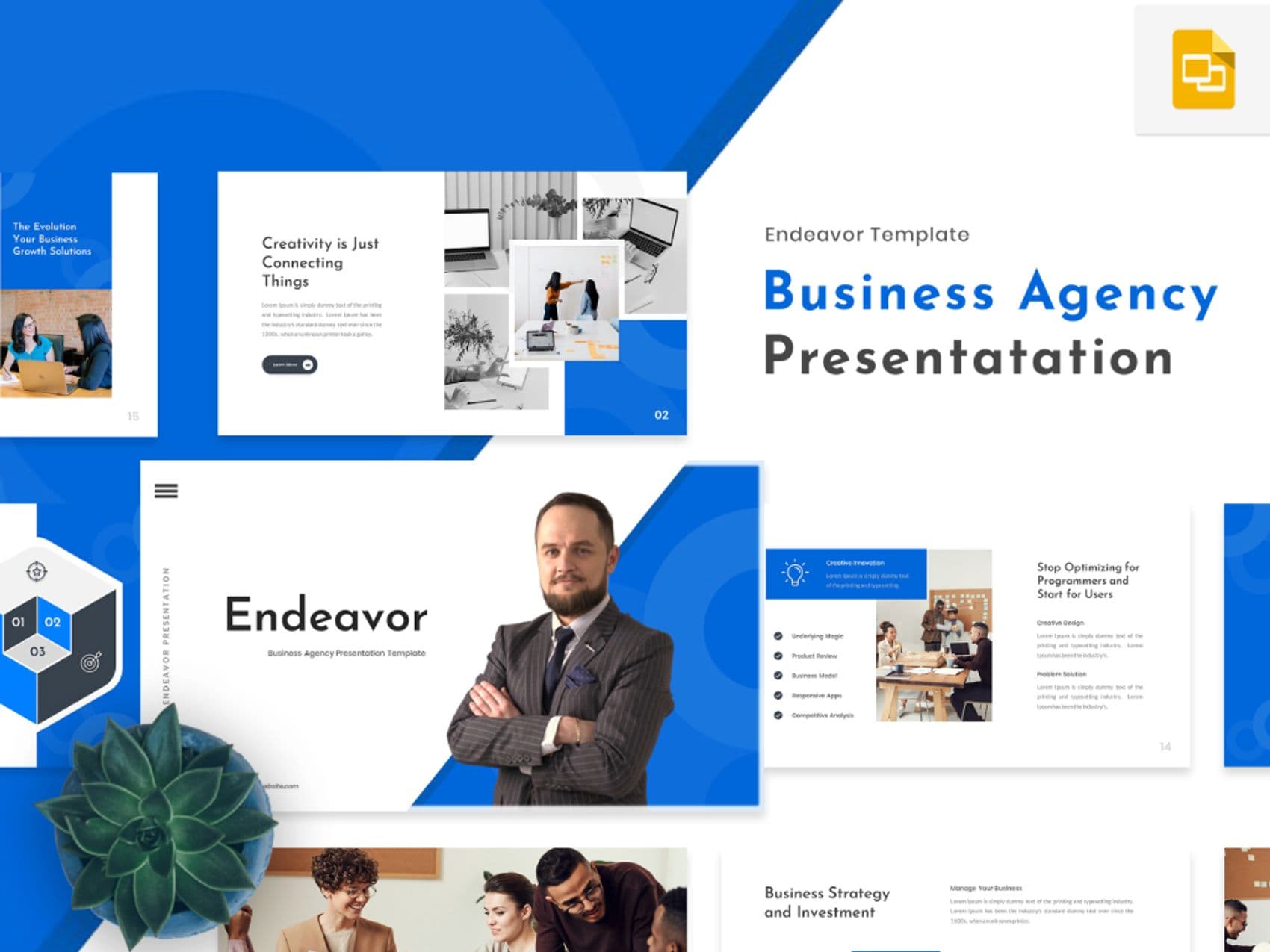 Endeavor - Business Agency Google Slides Template
