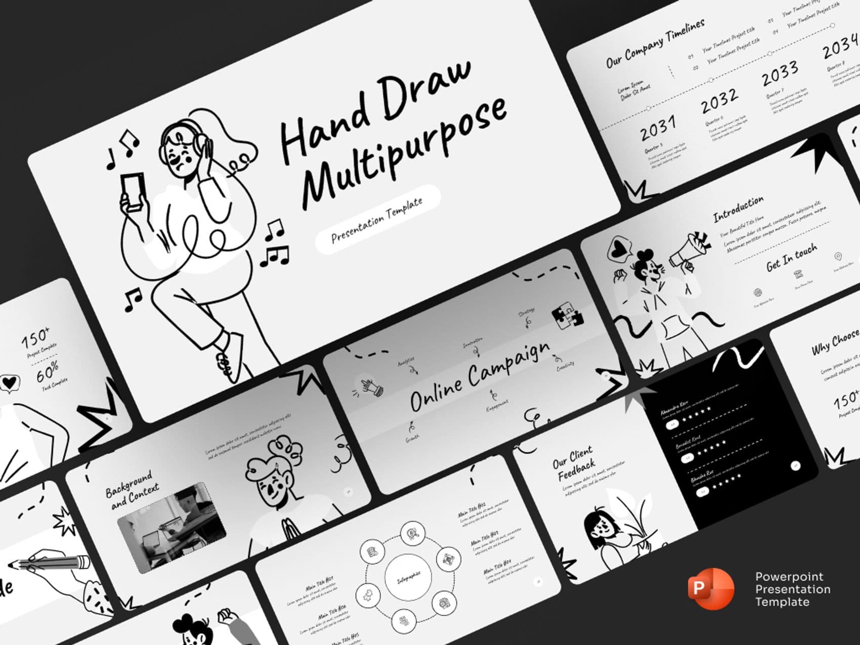 Hand Draw Multipurpose PowerPoint Presentation 