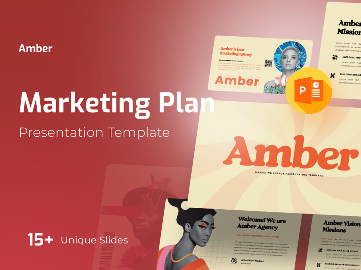 Amber - Marketing Plan PowerPoint Presentation 