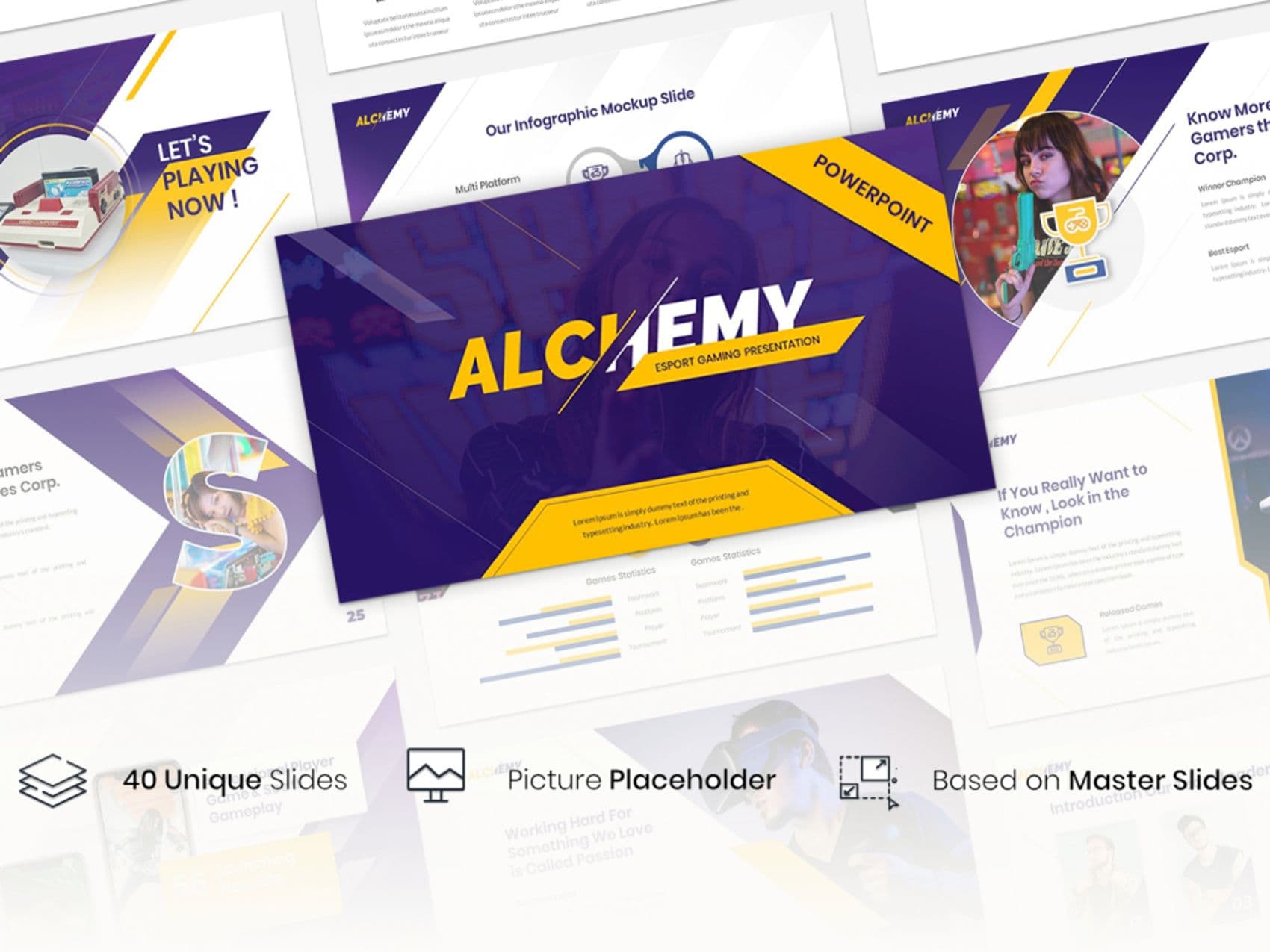 Alchemy – Esport Gaming PowerPoint Template 