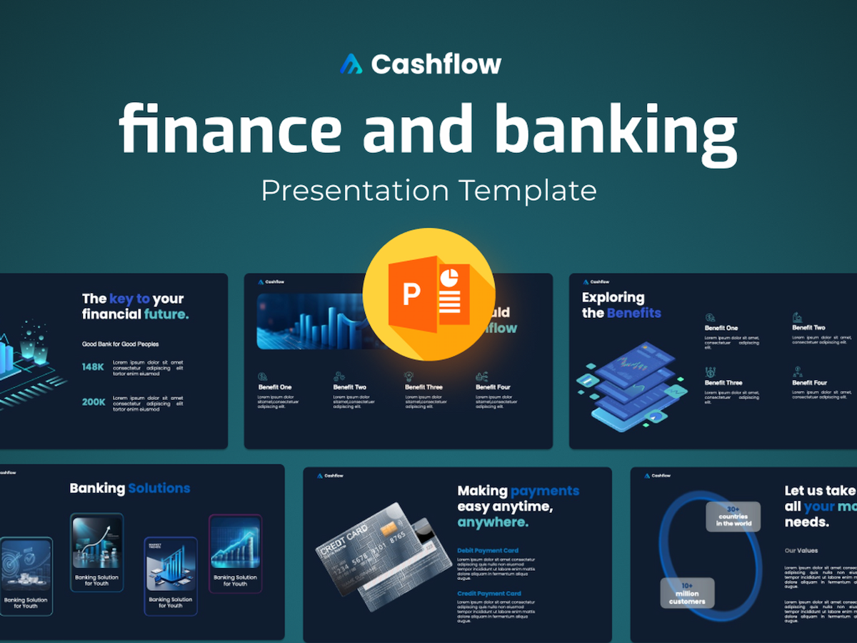 Cashflow - Finance and Banking PowerPoint Template