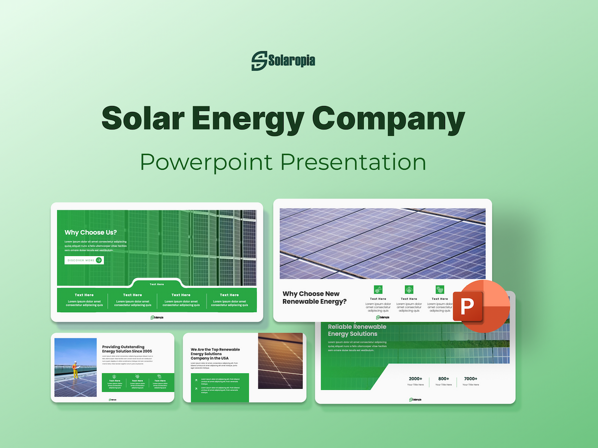 Solaropia-Solar Energy Company PowerPoint Template