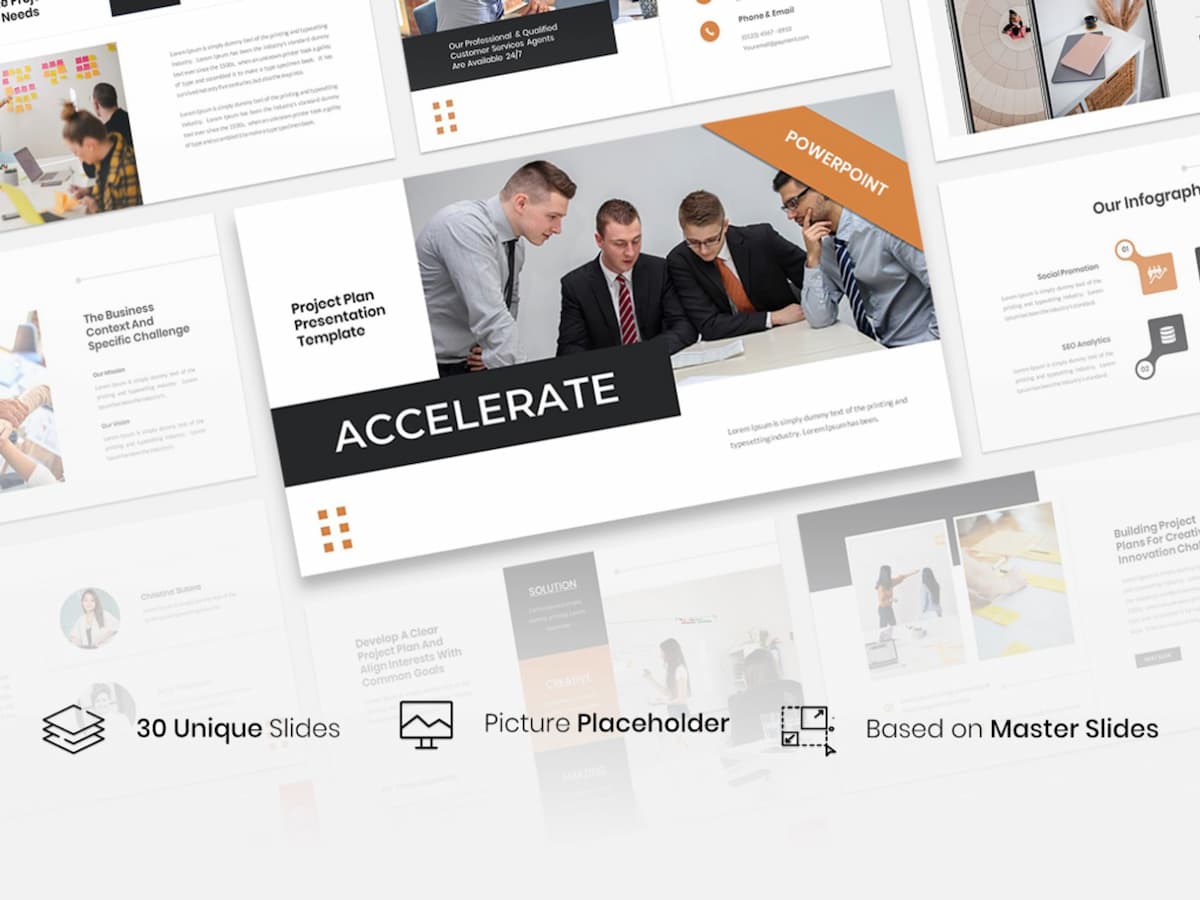 Accelerate - Project Plan PowerPoint Template