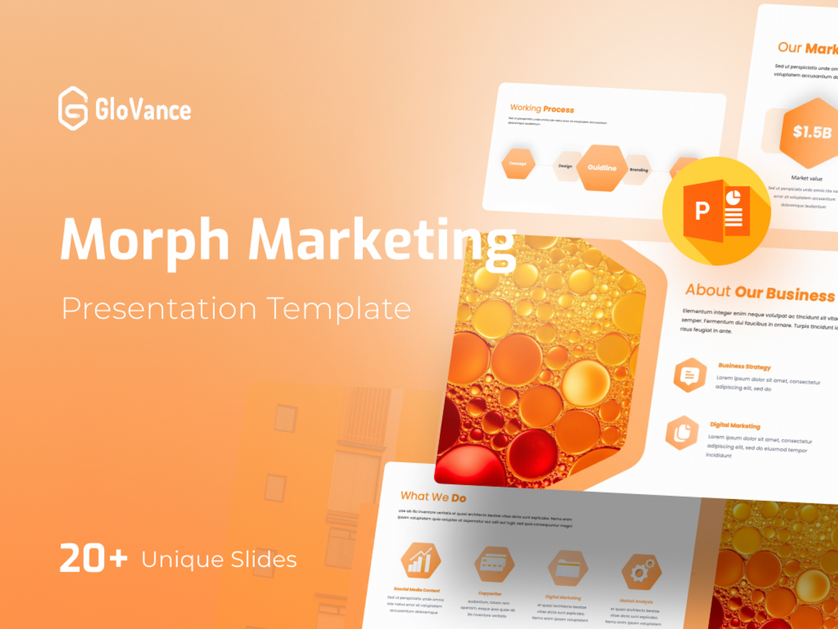 GloVance Marketing Plan Morph Animation