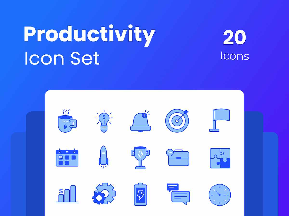 Productivity Icon Set