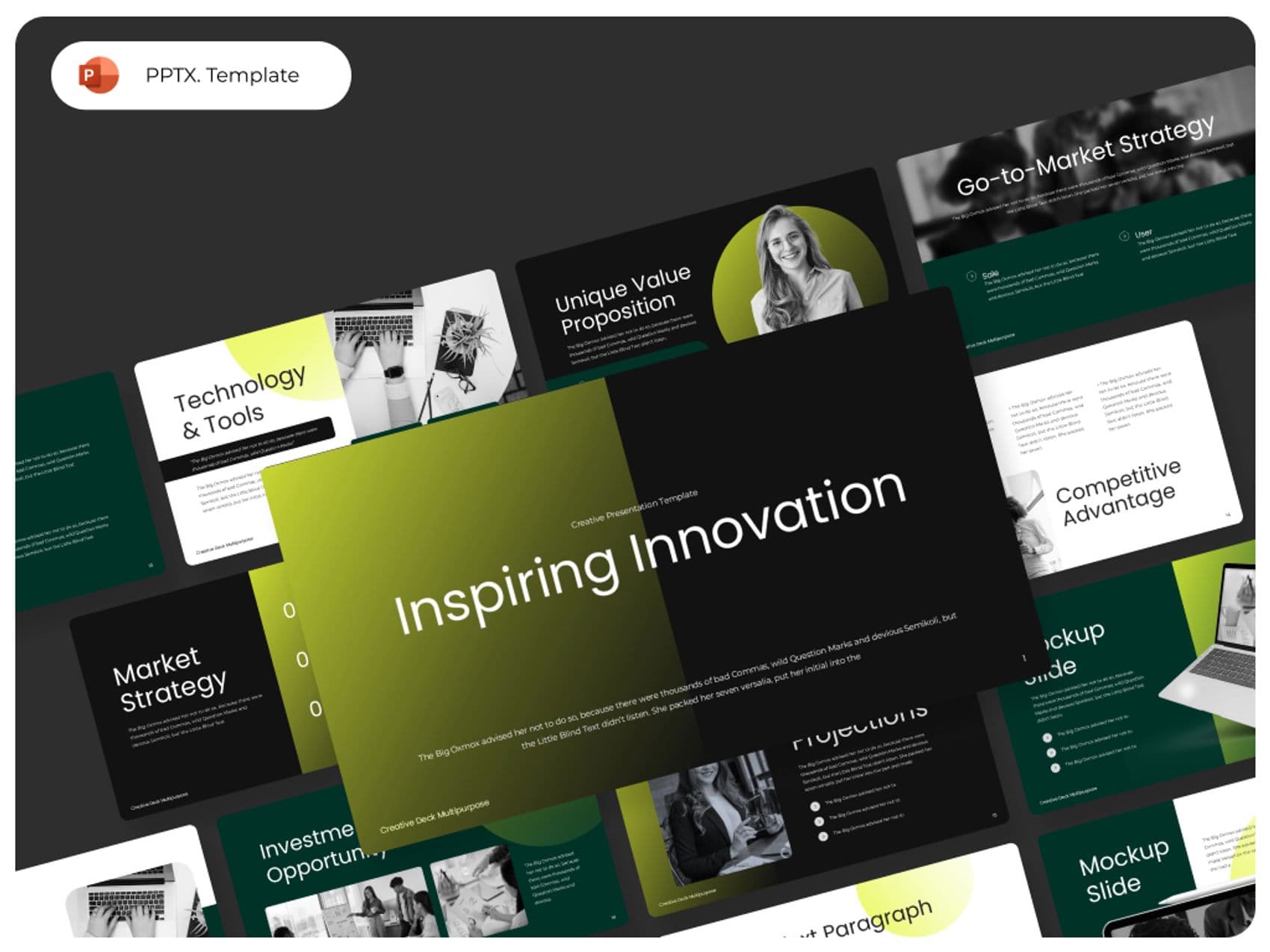 Thumbnail for Inspiring Innovation PowerPoint Template  digital asset