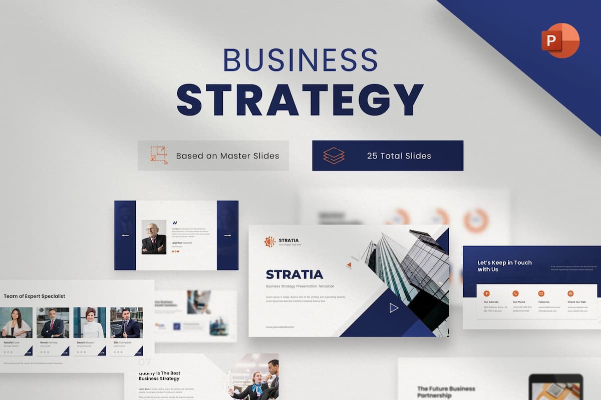 STRATIA - Business Strategy PowerPoint Template