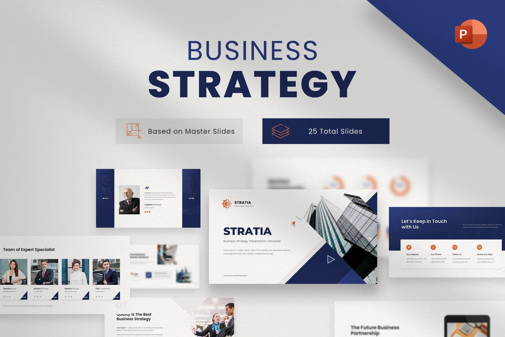 STRATIA - Business Strategy PowerPoint Template