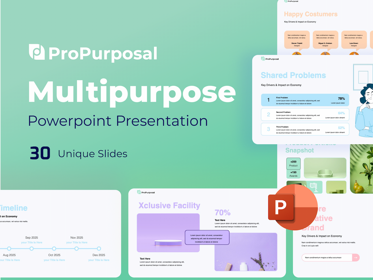 ProPurposal- Multipurpose Startup PowerPoint 