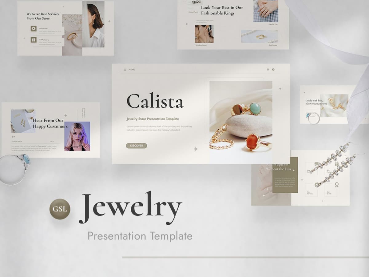Jewelry Presentation Google Slides Template