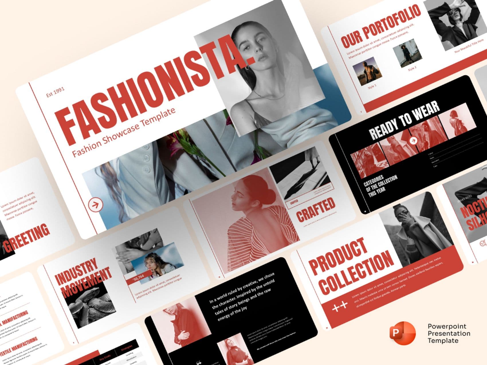 Fashion Showcase PowerPoint Presentation Template