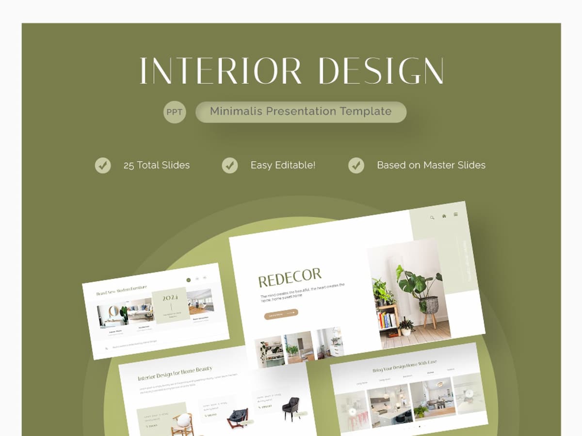 Redecor - Interior Design PowerPoint Template