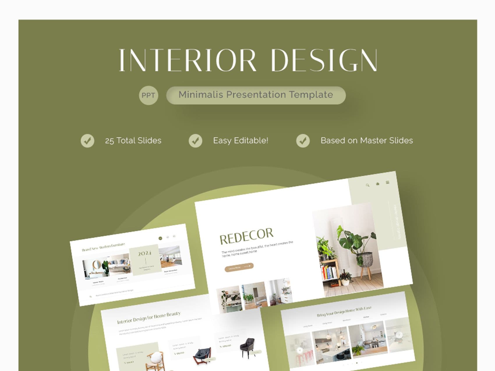 Redecor - Interior Design PowerPoint Template
