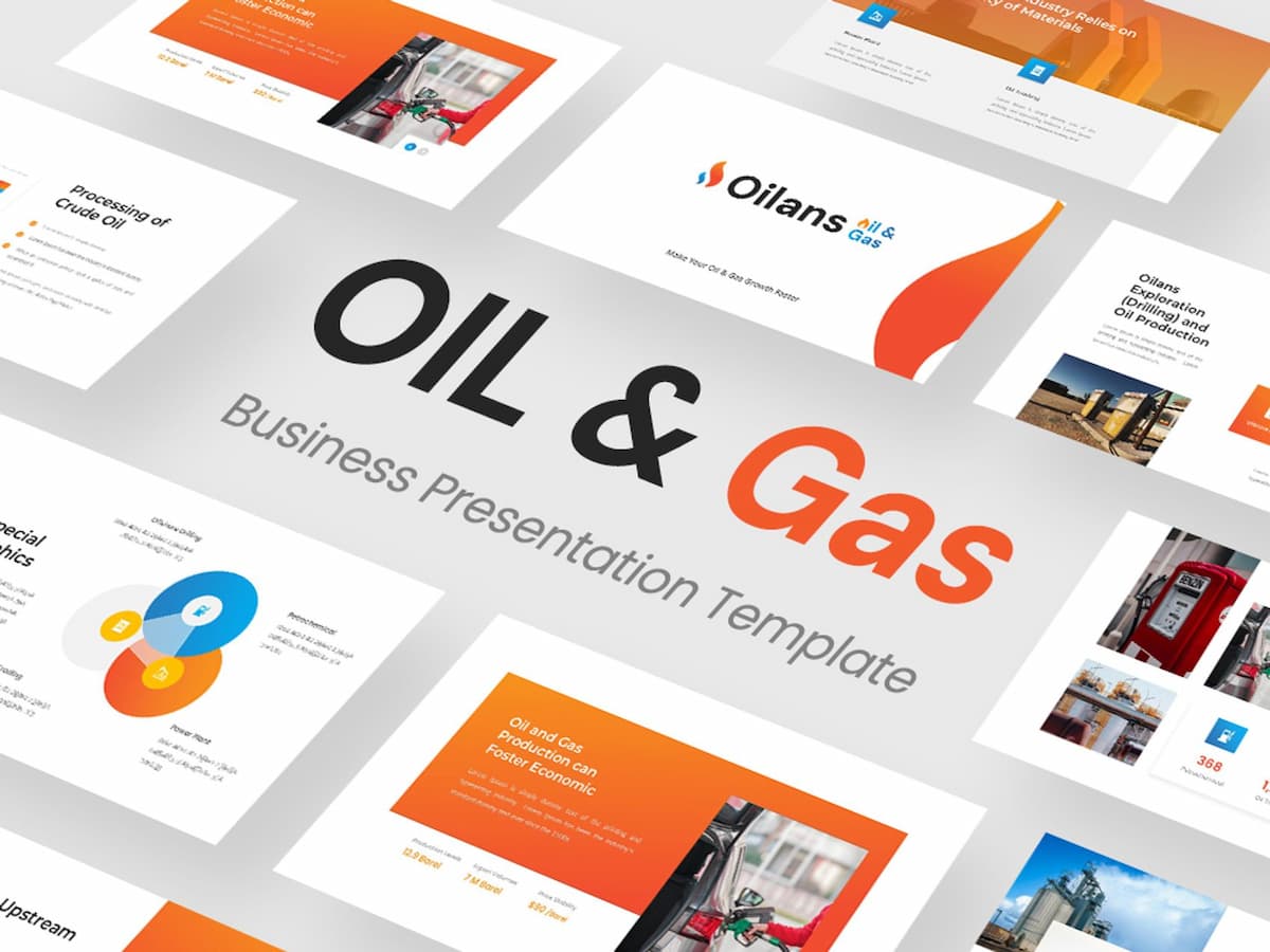 Oilans- Oil and Gas Industry PowerPoint Template