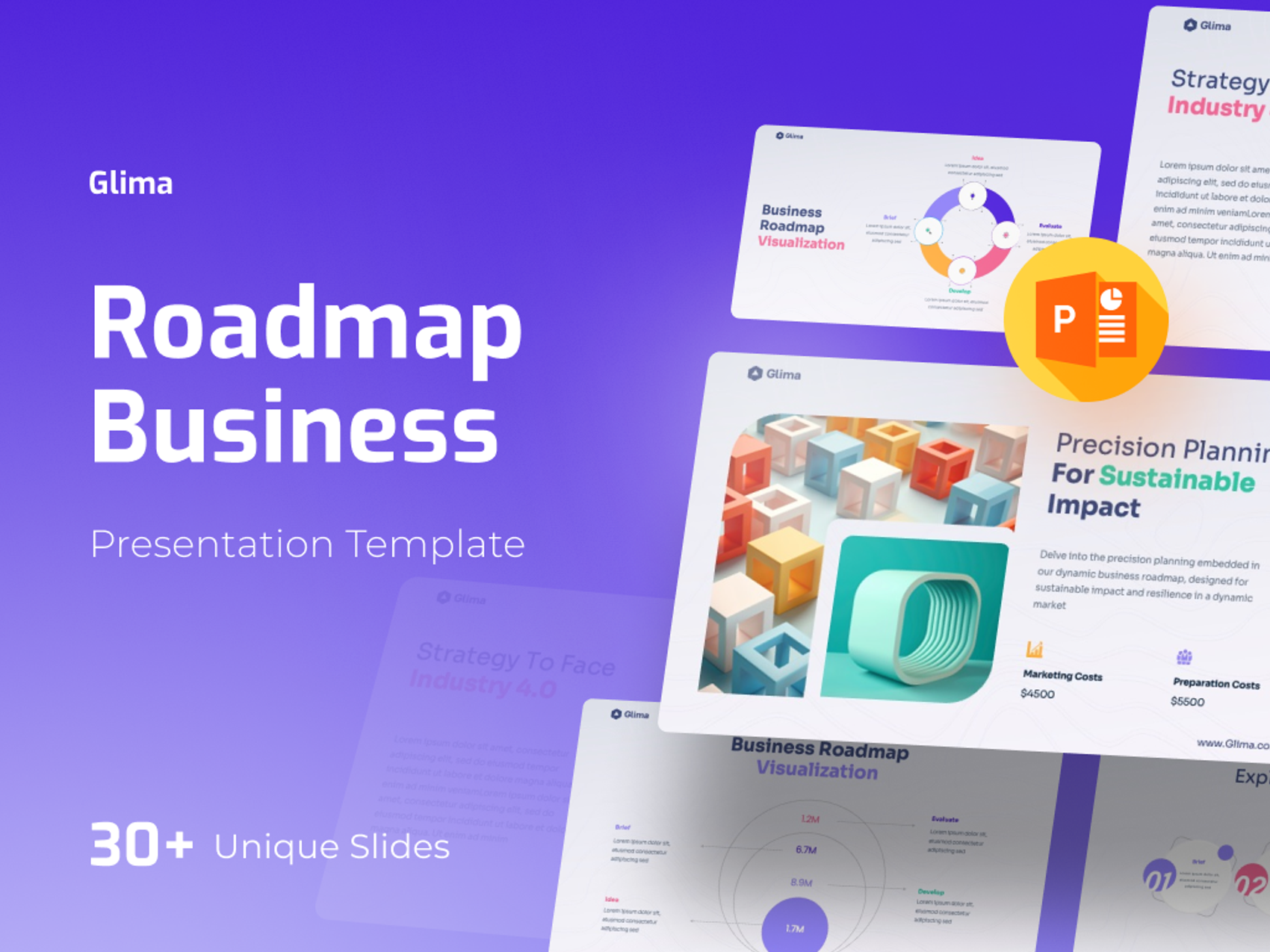Glima- Roadmap PowerPoint Presentation Template