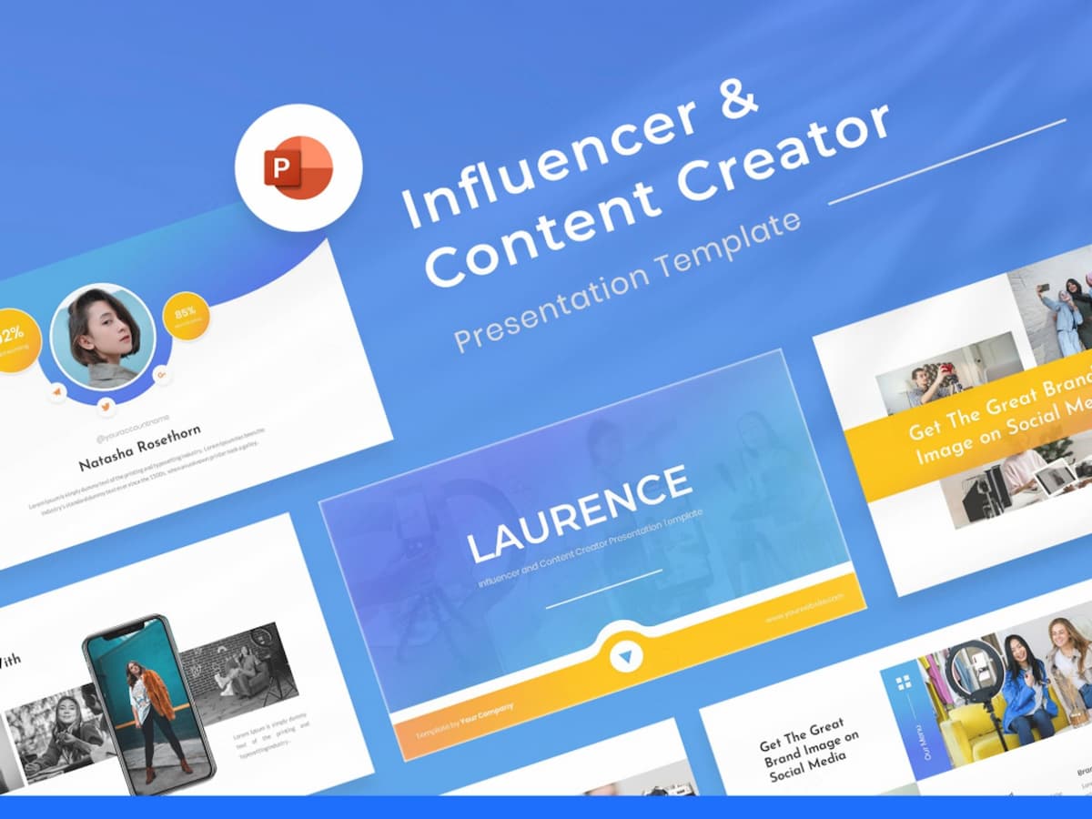 Influencer & Content Creator PowerPoint Template
