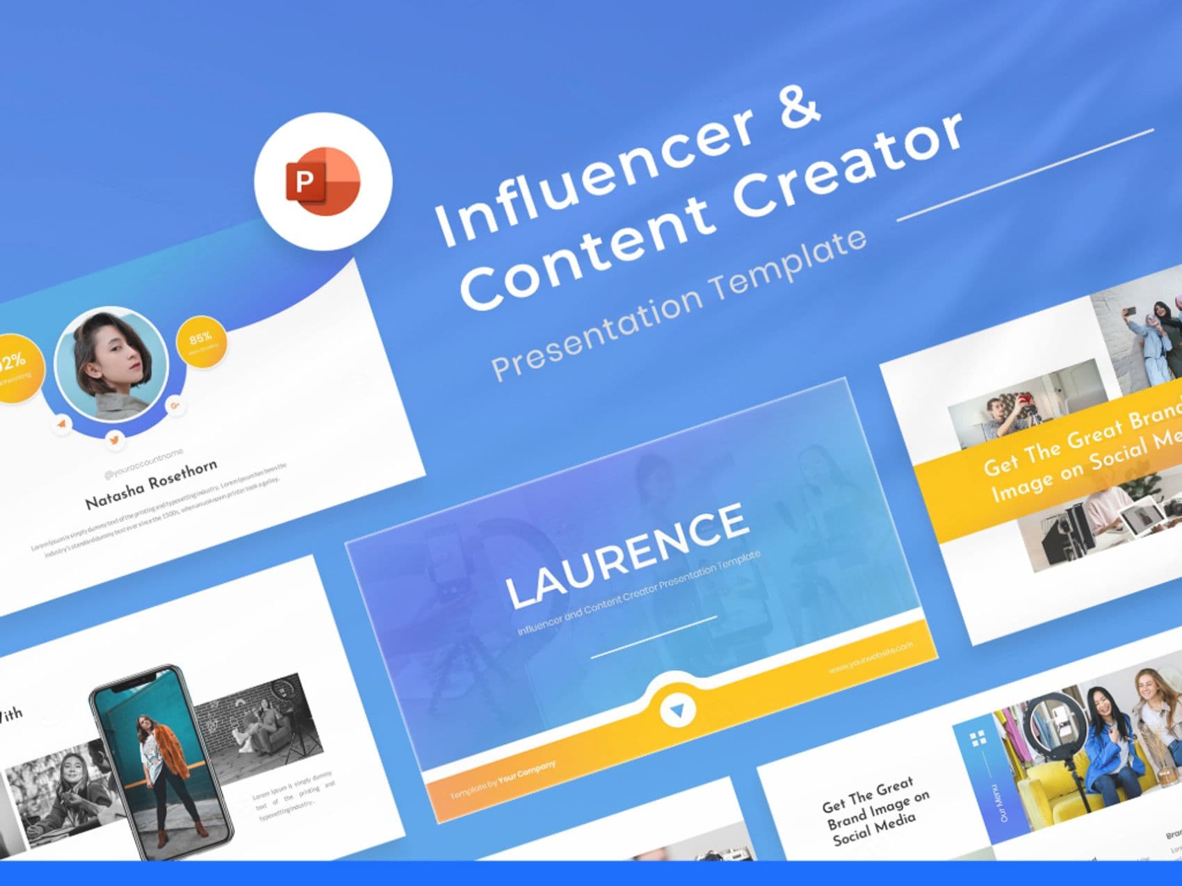 Influencer & Content Creator PowerPoint Template