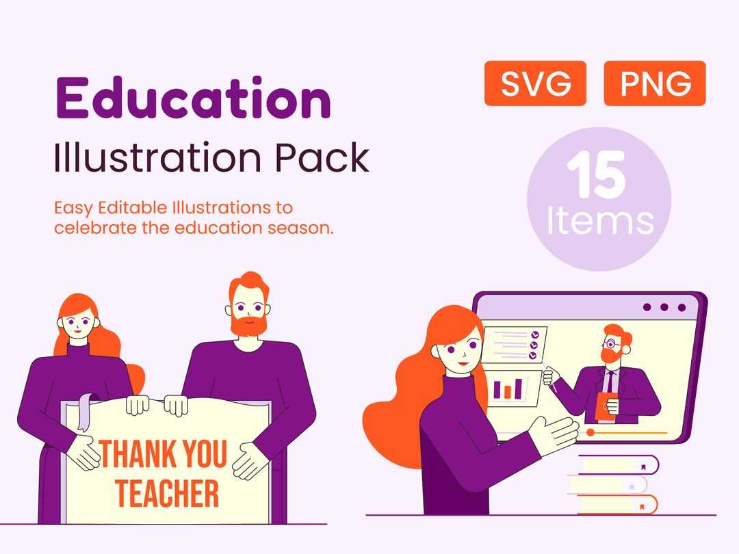 Education Illustration Pack 