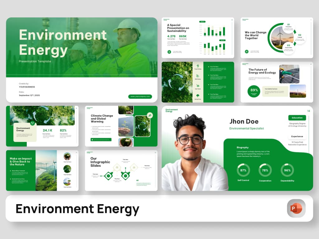 Environment Energy PowerPoint Template