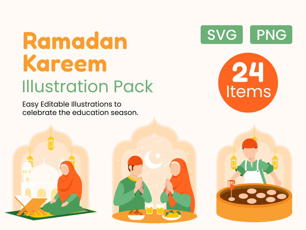 Ramadan Illustration Pack 