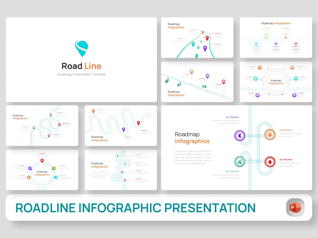 Roadline – Roadmap Infographic PowerPoint Template