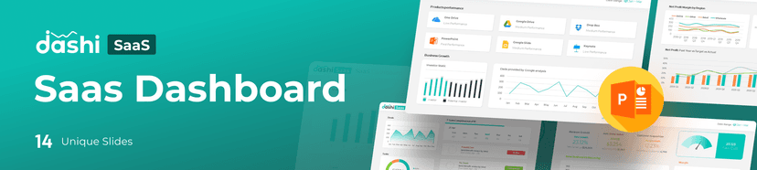 Dashi- SaaS Dashboard Report PowerPoint Template