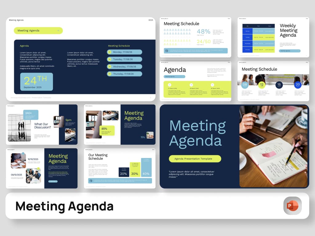 Meeting Agenda PowerPoint Template
