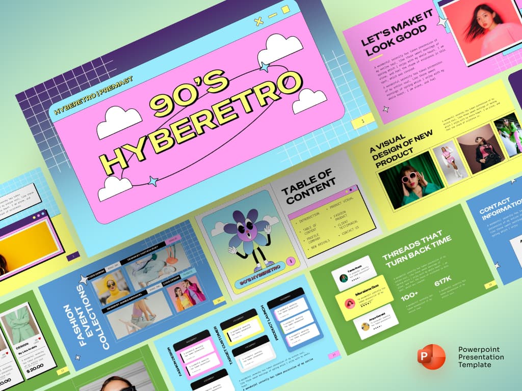  90's Brutalism Style PowerPoint Presentation 