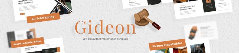 Gideon - Law Consultant PowerPoint Presentation 