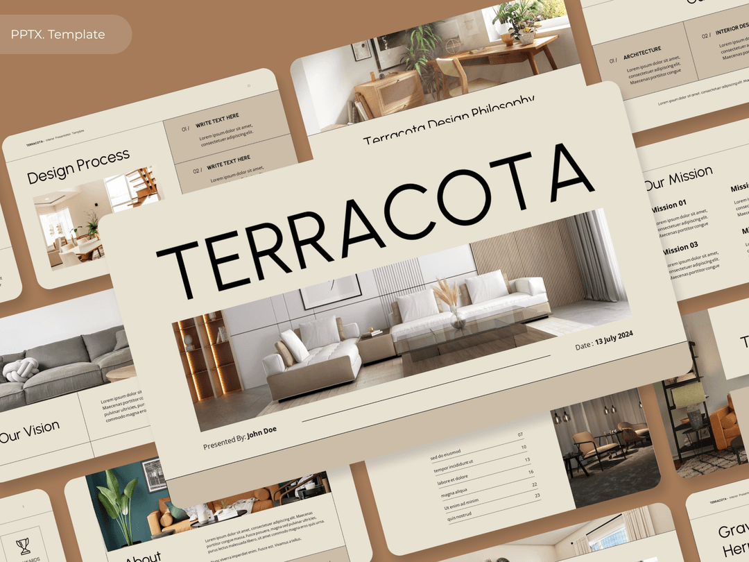 TERRACOTA Interior Design PowerPoint