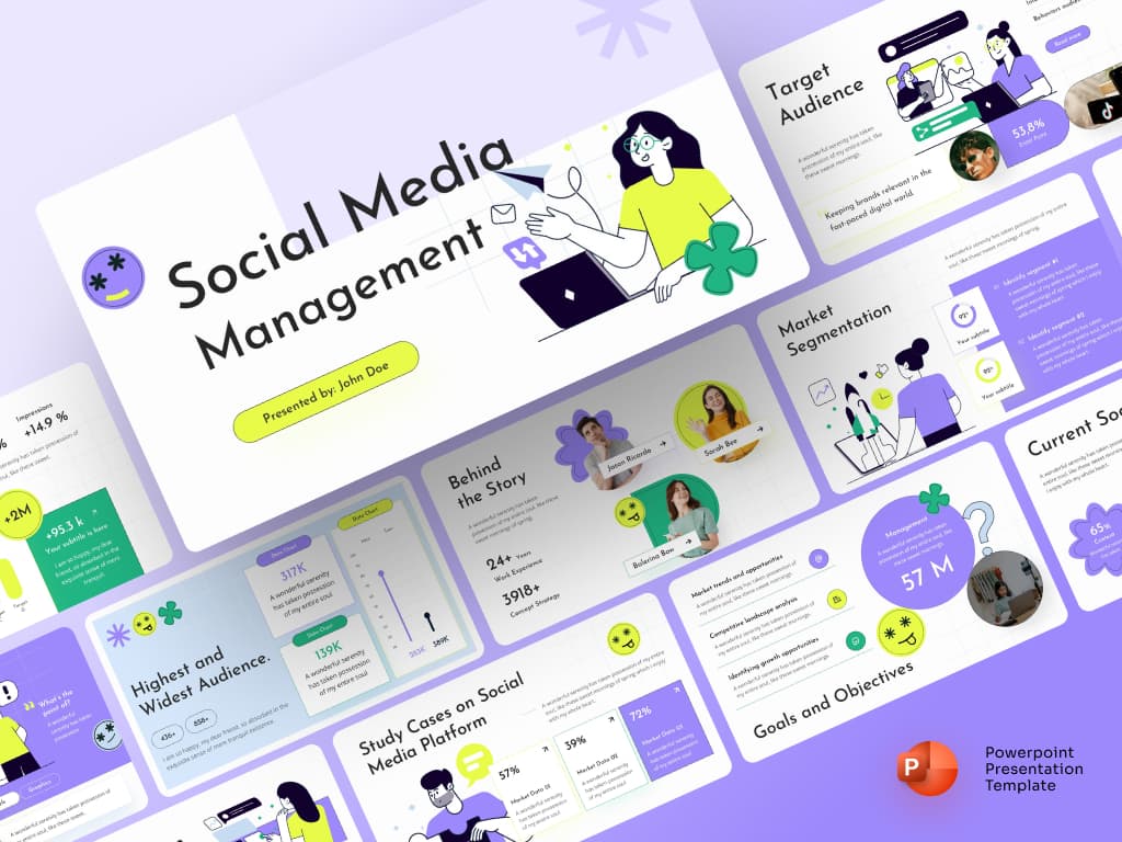 Social Media Management Presentation PowerPoint