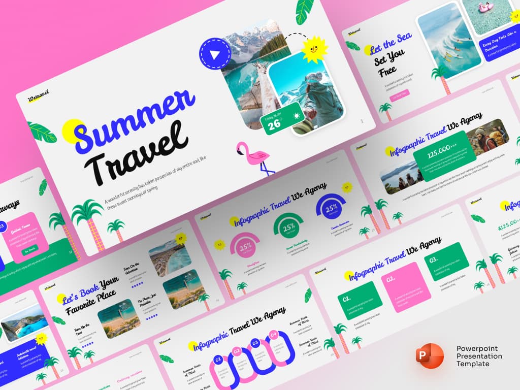 Creative Summer Powerpoint Presentation template