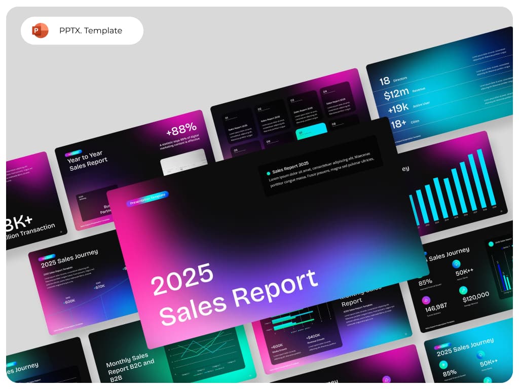 Q2 Sales Report PowerPoint Template