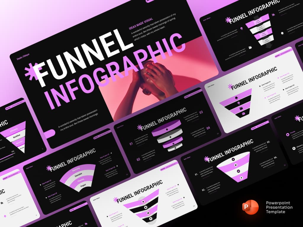 Funnel Diagram Presentation PowerPoint Template
