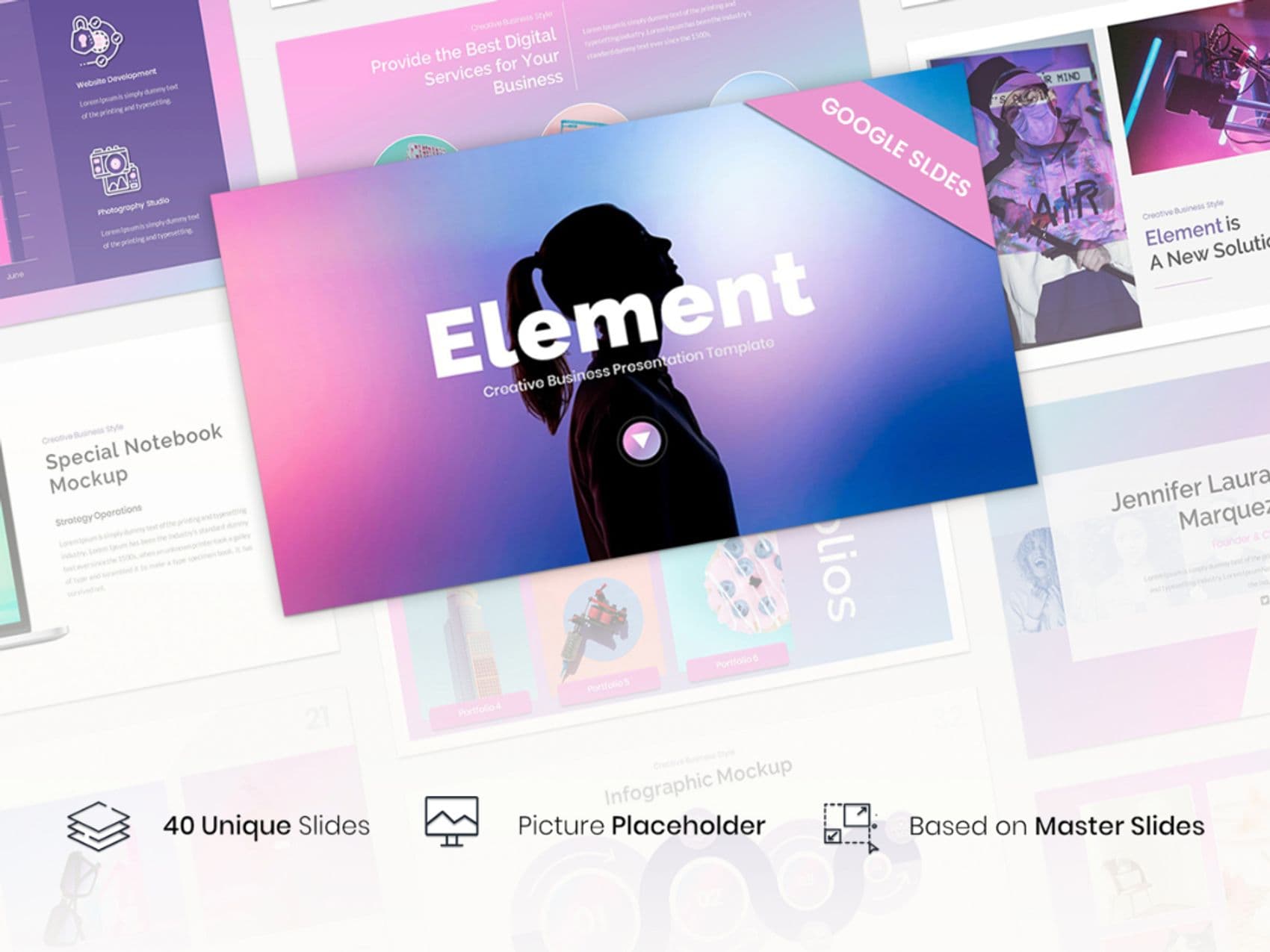 Element - Creative Business Google Slides Template
